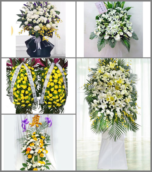 山西临汾汾西县白事花篮预定