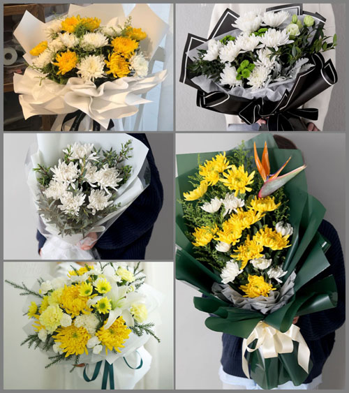 山西临汾汾西县白事花束代送
